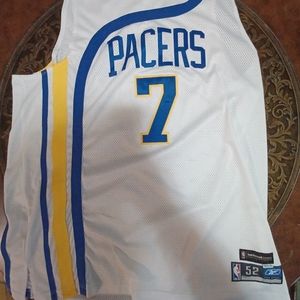 Jermaine O'Neal Authentic Pacers Hardwood classicsThrowback Jersey